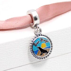 Pandora San Diego Seal Dangle Charm S925 Silver with box